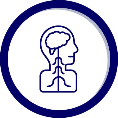 Vektör Beyin simgesi illüstrasyonu