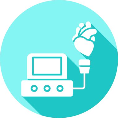 Kalp. Web simgesi basit illüstrasyon