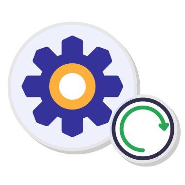 dişli ayarı düz simgesi