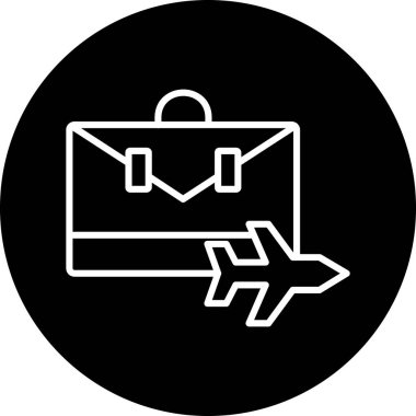 çanta vektör çizgisi simgesi