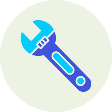 Tornavida. Web simgesi basit illüstrasyon