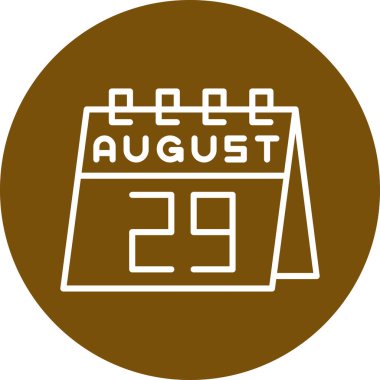 Takvim simgesinin vektör illüstrasyonu