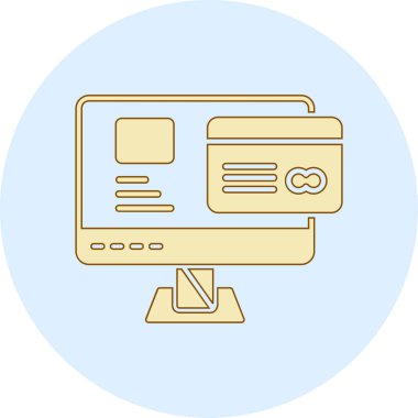 bilgisayar simgesi vektör illüstrasyonu