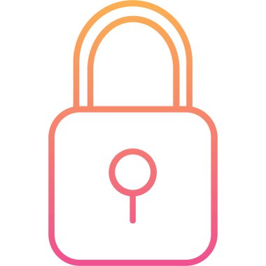 ikon vektör illüstrasyonunu kilitle