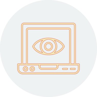 Göz simgesi vektör illüstrasyonu