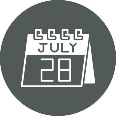 Takvim simgesi tasarımı, vektör illüstrasyonu