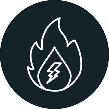 vektör ateş simgesi illüstrasyonu