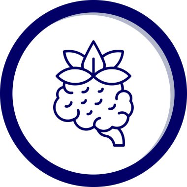 Üzüm. Web simgesi vektör illüstrasyonu