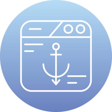 tekne ikonu vektör illüstrasyonu