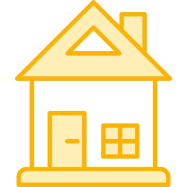 Ev. Web simgesi basit illüstrasyon