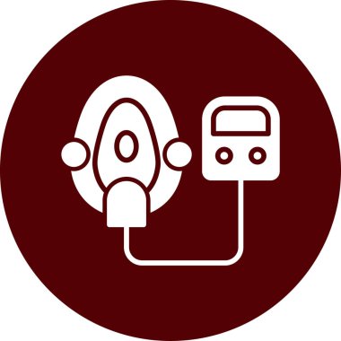 Bir araba simgesinin vektör illüstrasyonu