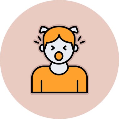 Moda tarzında izole edilmiş kadın simgesi