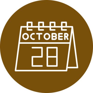 Takvim simgesinin vektör illüstrasyonu