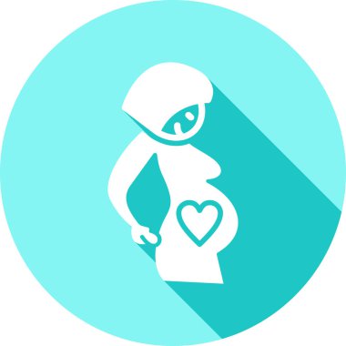 hamile kadın vektör simgesi