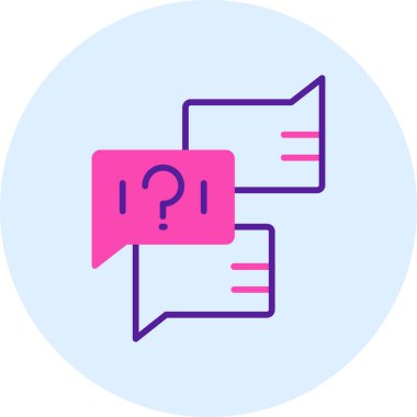 Mesaj var. Web simgesi basit illüstrasyon