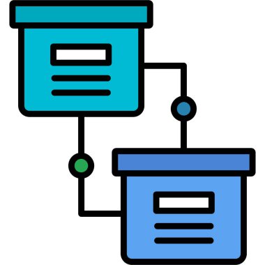 veritabanı web renk simgesi
