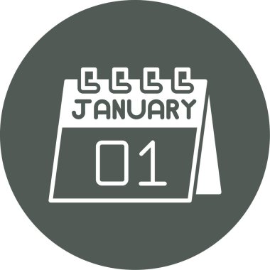 Takvim simgesi tasarımı, vektör illüstrasyonuName