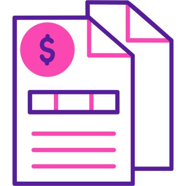 Dolar simgesi vektör illüstrasyonu