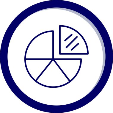 Pasta grafiği vektör illüstrasyonu