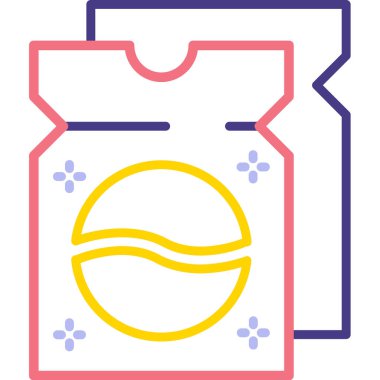 çanta simgesi vektör illüstrasyonu