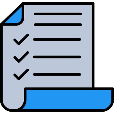 Belge. Web simgesi basit illüstrasyon