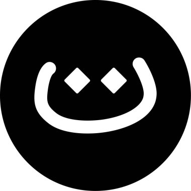 Bir maske simgesinin vektör illüstrasyonu