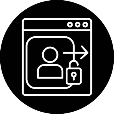 tarayıcı vektörü glyph düz simgesi