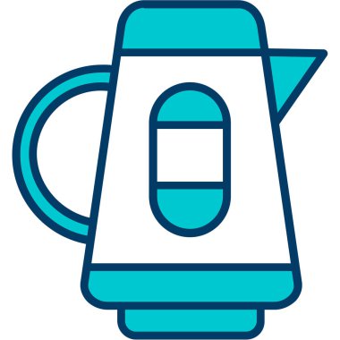 Kahve ısıtıcısı. Basit resimleme