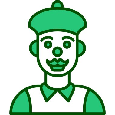 Soytarı. Web simgesi basit illüstrasyon