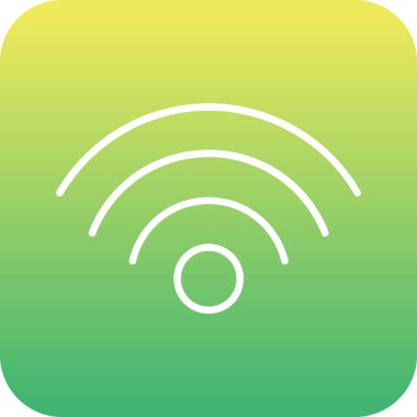 Wi-Fi simgesinin vektör illüstrasyonu