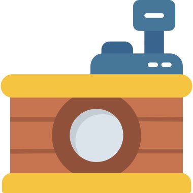 Yağ varili vektör simgesi. Beyaz arkaplanda izole edilmiş basit resimleme