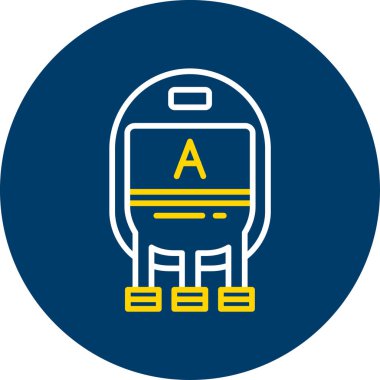 Otobüs simgesi. Web için taşımacılık simgesinin basit vektör çizimi