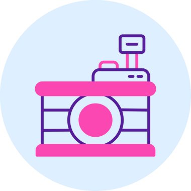 Kamera. Web simgesi basit illüstrasyon