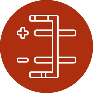 Bir b eksikliği simgesinin vektör çizimi