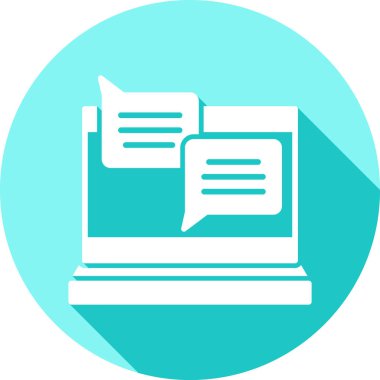 Bilgisayar. Web simgesi basit illüstrasyon