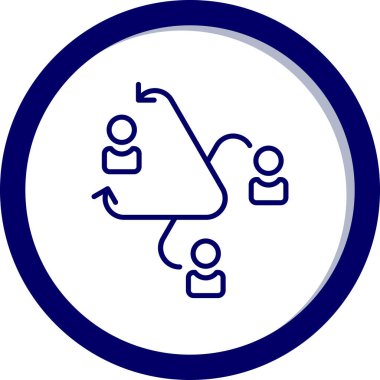 İnsan simgesinin vektör illüstrasyonu