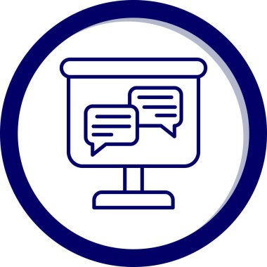 ileti ikonu vektör illüstrasyonu