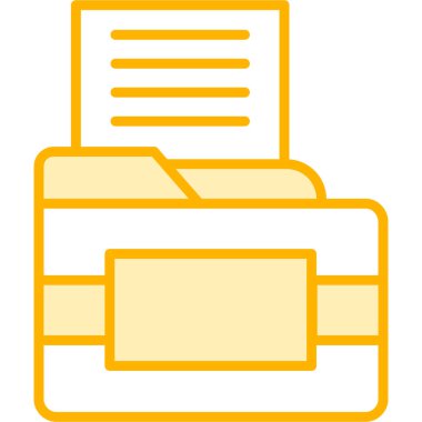 Belge. Web simgesi basit illüstrasyon