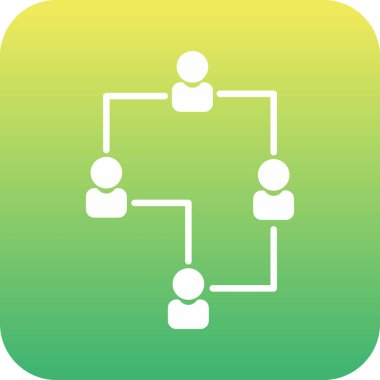 ağ bağlantıları gradyan vektör simgesi