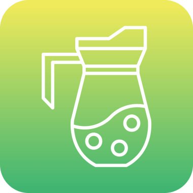 Eşsiz çay poşeti vektör çizgisi simgesi