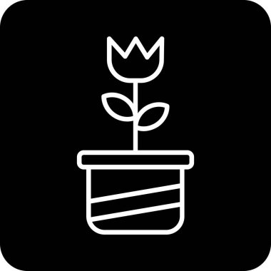 bitki simgesi vektör illüstrasyonu