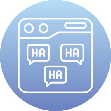 Beyaz arkaplanda izole edilmiş mutlu gülümseme simgesi. Mutlu balon. Renkli taslak konsepti. vektör.