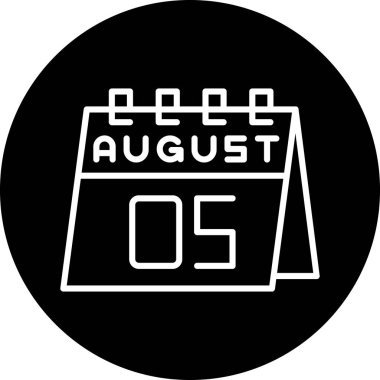 Takvim simgesinin vektör illüstrasyonu