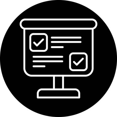 onay listesi simgesini. vektör çizim