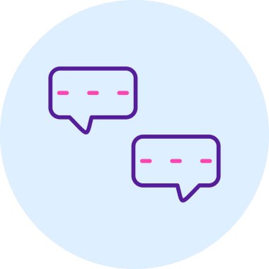 Sohbet ikonu vektörü. düz dizayn sembolü.