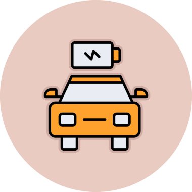 - Araba. Web simgesi basit illüstrasyon