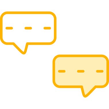 Sohbet ikonu. vektör illüstrasyonu