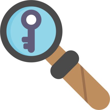 Düz biçimli arama cam simgesi bul