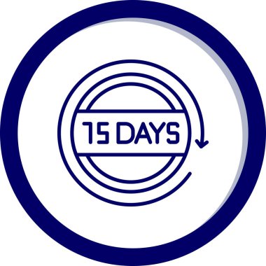 54 günlük bir ikon. vektör illüstrasyonu.