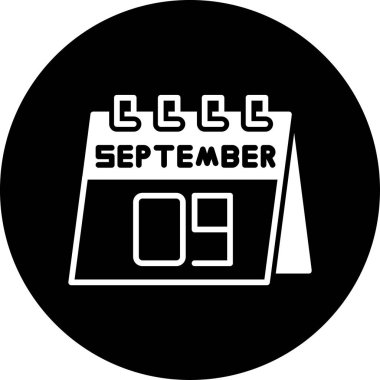 Takvim simgesi vektör illüstrasyonu